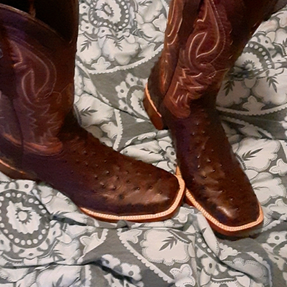 Ostrich boots